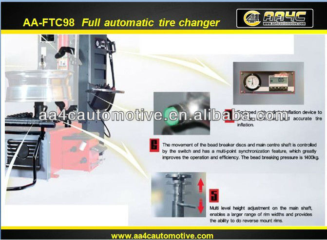 Cambiador automático lleno AA-FTC98 del neumático de AA4C