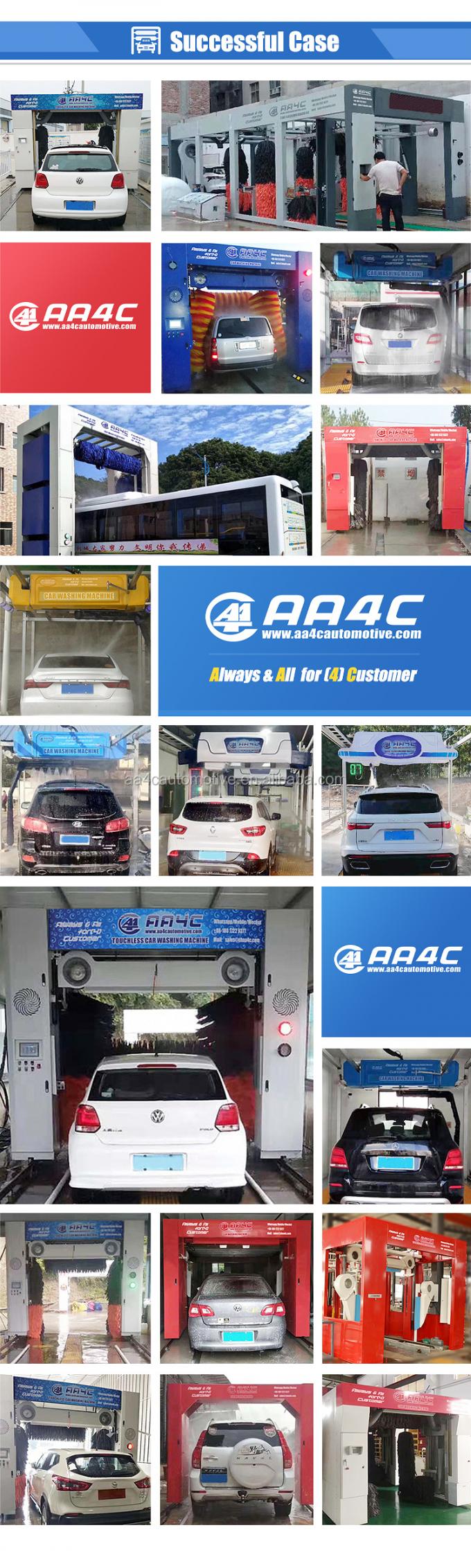 Lavadora automática del coche de los cepillos de la lavadora 9 del coche del túnel de AA4C
